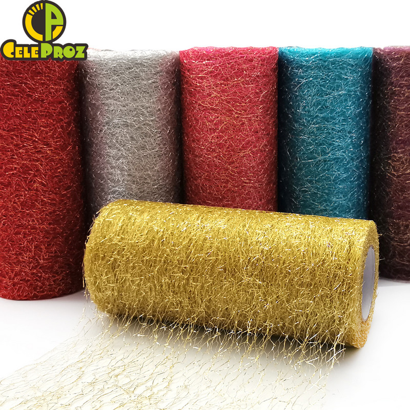 15 cm 10 jardų tiulio ritininis organzos audinys juostelė Tutu sijonas vestuvinė puokštė kėdė juosta stalo bėgikas Gimtadienio vakarėlio dekoravimas 9,2 mln.