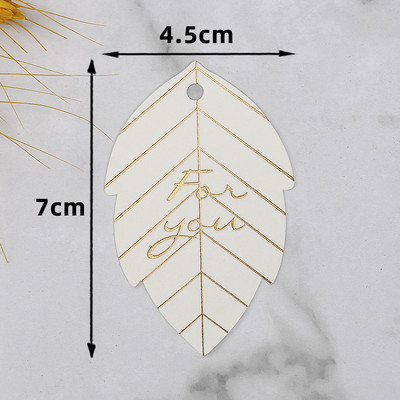 50 τμχ Φύλλο φύλλου χρυσού Ευχαριστούμε Κρεμάστρα Ετικέτα 4,5x7 εκ. Ετικέτα ψησίματος για τούρτα γενεθλίων για γαμήλια δεξίωση DIY Χάρτινη διακόσμηση χειροτεχνίας