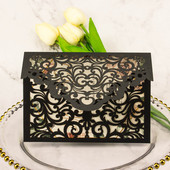 1 vnt. Nemokamas pristatymas tuščiavidurių lazeriu iškirptų vestuvių kvietimų atvirukų, skirtų vestuvių sužadėtuvėms, vestuvinio dušo gimtadienio tiekėjas