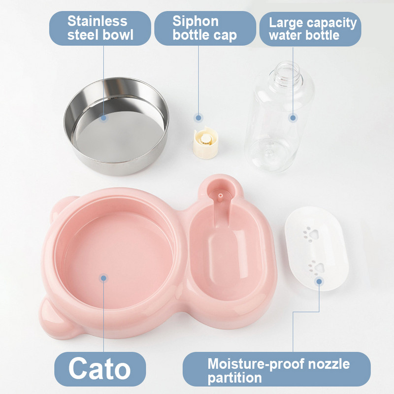 jauns mājdzīvnieku automātiskais ūdens padevējs pārtikas dozators pārnēsājams suņu kaķu ūdens padeves padevējs suņu kaķu mājdzīvnieku piederumu bļodiņai