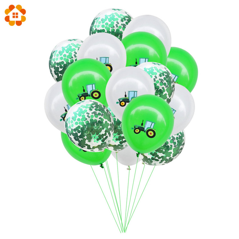 1 rinkinys ūkio teminių kartoninių traktoriaus transporto priemonių vienkartinių stalo reikmenų su gimtadieniu sunkvežimio reklamjuostės berniuko ūkio traktoriaus gimtadienio dekoravimui