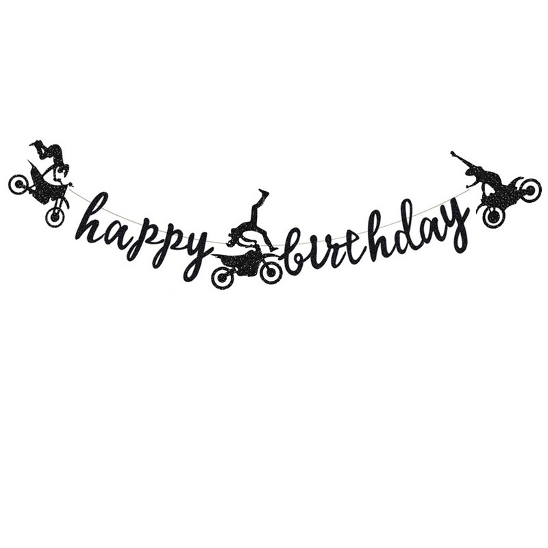 Motorkerékpár tematikus buli tányérok poharak léggömb Motocross evőeszközök Dirt Bike Party csészék Gyerek motorkerékpár Születésnapi buli Díszek