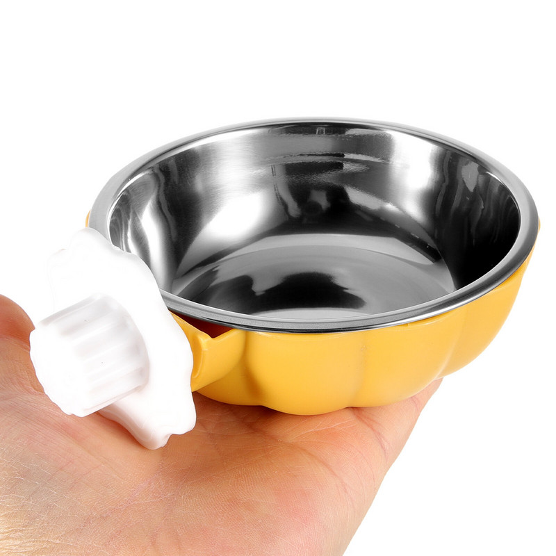 Piekarināms lolojumdzīvnieku bļodu komplekts suņiem Mazas pārtikas bļodas kaķu barotavas pie sienas stiprināms ūdens būris plastmasas kaste kaķēnu piederumi, nerūsējošais tērauds