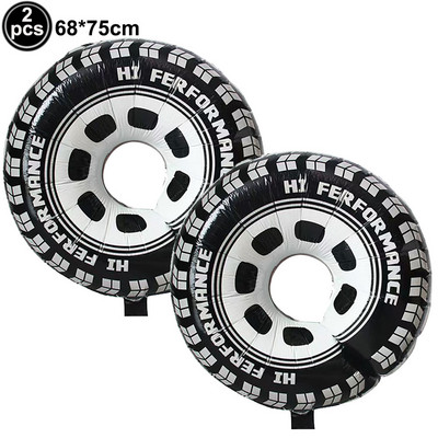 Sacīkšu auto dzimšanas dienas piederumi 2gab sacīkšu motocikla balonu ķivere gaisa balons motokrosa sacīkšu ballīte netīrumu velosipēda tematiskā ballītes dekorācija