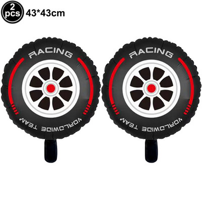 Sacīkšu auto dzimšanas dienas piederumi 2gab sacīkšu motocikla balonu ķivere gaisa balons motokrosa sacīkšu ballīte netīrumu velosipēda tematiskā ballītes dekorācija