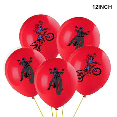 Sacīkšu auto dzimšanas dienas piederumi 2gab sacīkšu motocikla balonu ķivere gaisa balons motokrosa sacīkšu ballīte netīrumu velosipēda tematiskā ballītes dekorācija
