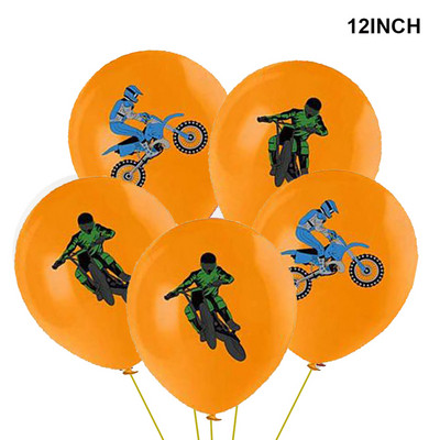 Sacīkšu auto dzimšanas dienas piederumi 2gab sacīkšu motocikla balonu ķivere gaisa balons motokrosa sacīkšu ballīte netīrumu velosipēda tematiskā ballītes dekorācija