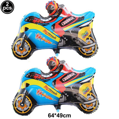 Sacīkšu auto dzimšanas dienas piederumi 2gab sacīkšu motocikla balonu ķivere gaisa balons motokrosa sacīkšu ballīte netīrumu velosipēda tematiskā ballītes dekorācija