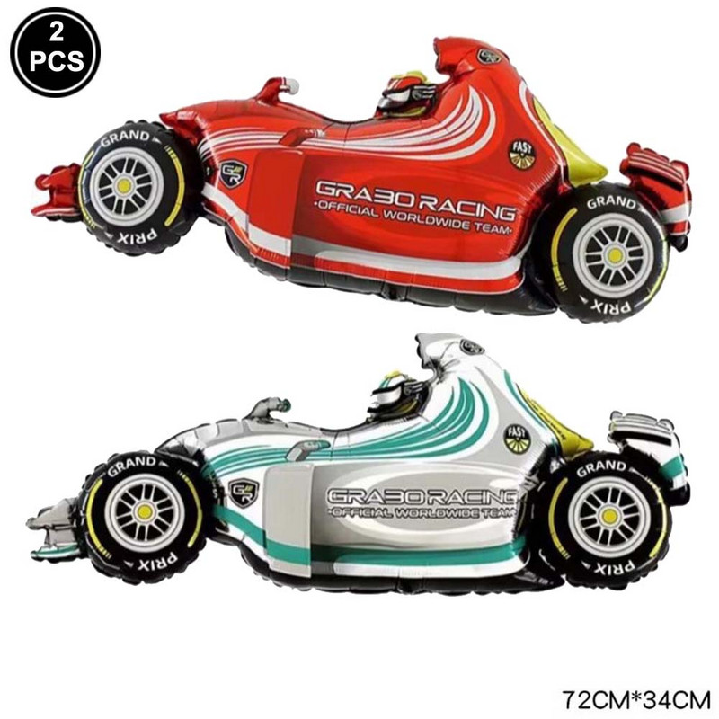 Sacīkšu auto dzimšanas dienas piederumi 2gab sacīkšu motocikla balonu ķivere gaisa balons motokrosa sacīkšu ballīte netīrumu velosipēda tematiskā ballītes dekorācija