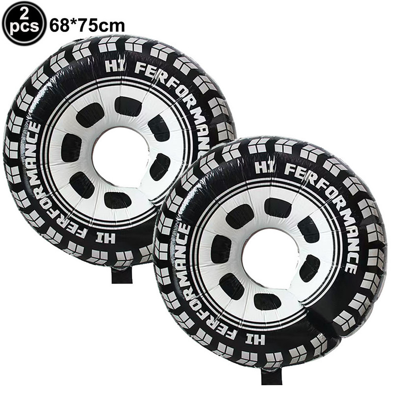 Sacīkšu auto dzimšanas dienas piederumi 2gab sacīkšu motocikla balonu ķivere gaisa balons motokrosa sacīkšu ballīte netīrumu velosipēda tematiskā ballītes dekorācija