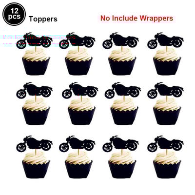 Motokrossi sünnipäevapeo kaunistus tordi tassikoogi toppers Mootorratta bänneri koogikaunistus meeste või poiste sünnipäevapeo tarvikutele