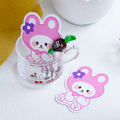 50 gab. jauks dzīvnieks, pīle, lācis, konfektes, konfektes, dekorācijas kartītes kāzu bērnu dzimšanas dienas svinībām, piederumi trušiem dāvanu aksesuāri