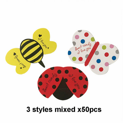 50 gab. jauks dzīvnieks, pīle, lācis, konfektes, konfektes, dekorācijas kartītes kāzu bērnu dzimšanas dienas svinībām, piederumi trušiem dāvanu aksesuāri