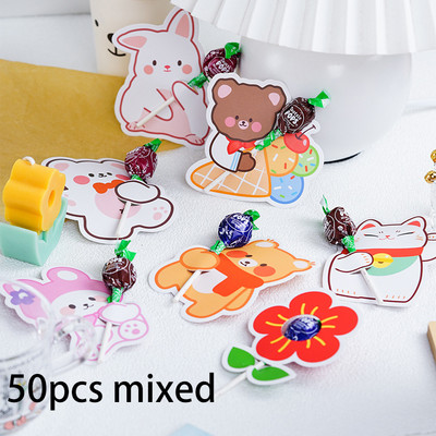 50 gab. jauks dzīvnieks, pīle, lācis, konfektes, konfektes, dekorācijas kartītes kāzu bērnu dzimšanas dienas svinībām, piederumi trušiem dāvanu aksesuāri