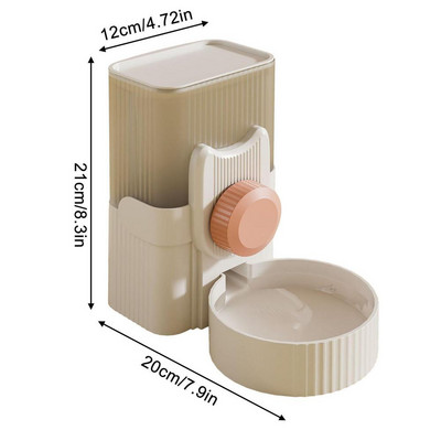 Automātiskās kaķu barotavas 34 Oz Gravity Pet Smart kaķu barības kibbles dozatora piederumi Pogas versija Automātiskā barotava kaķiem Suņiem