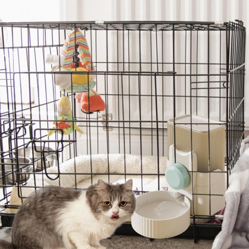 Automātiskās kaķu barotavas 34 Oz Gravity Pet Smart kaķu barības kibbles dozatora piederumi Pogas versija Automātiskā barotava kaķiem Suņiem