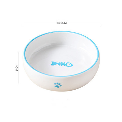 új érkezés 1db aranyos macskatál kerámia macskaeledel mosdókagyló Macskaeledel tál ivóvíz etető rizstál borulásgátló kisállat kellékek