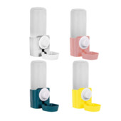 Dog Cat akasztós tál vizes palackkal Vízellátó eszköz Tartozék palack űrtartalom 500 ml Tartós Kennel Cat Cage Coop számára