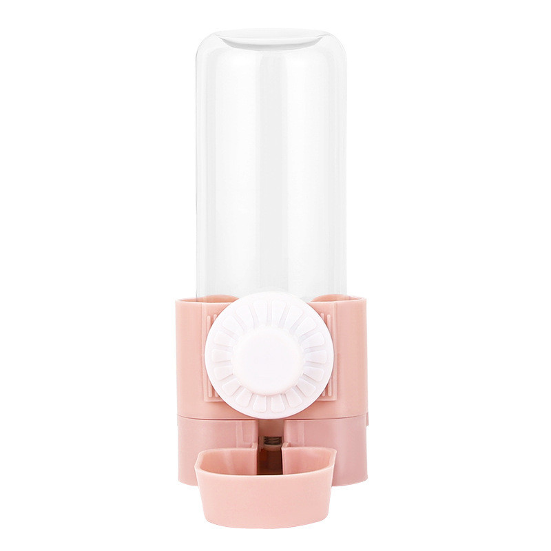 Dog Cat akasztós tál vizes palackkal Vízellátó eszköz Tartozék palack űrtartalom 500 ml Tartós Kennel Cat Cage Coop számára