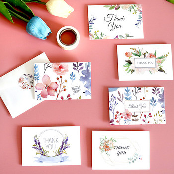 6 σετ Λουλούδι Κάκτος Ευχαριστούμε Gfit Προσκλητήριο Γάμου με Φακέλους Αυτοκόλλητα Κενά μέσα Καρτ ποστάλ Πτυσσόμενες ευχετήριες κάρτες