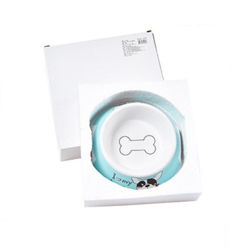 Kaķu bļoda Jauka multfilmas keramikas bļoda ar biezām sienām mājdzīvnieku piederumu barošanai