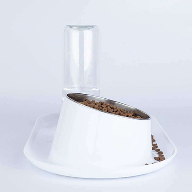 Mājdzīvnieku bļoda suņu bļodas Kaķu kucēnu barotava Ūdens padevēja nerūsējošā tērauda Kaķi Suņi Ūdens Barība Divkāršās barošanas trauki Mājdzīvnieku barotavas piederumi