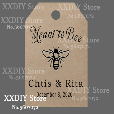 XXDIY- 100 buc Etichetă de personalizare Cadou personalizat/Botez/Ziua de naștere/nunță Etichetă cu etichete cu orificii, textul dvs.