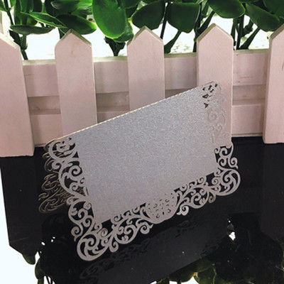 50db Csipke Név Helykártyák Esküvői Dekoráció Gyöngyházfényű Asztaldekor Asztalnév Üzenet Üdvözlőlap Esküvői Party kellékek