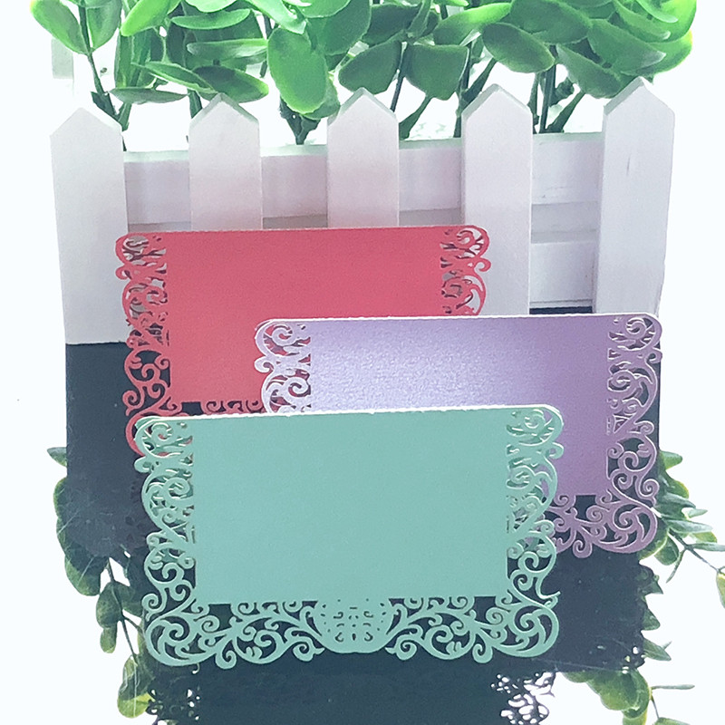 50db Csipke Név Helykártyák Esküvői Dekoráció Gyöngyházfényű Asztaldekor Asztalnév Üzenet Üdvözlőlap Esküvői Party kellékek