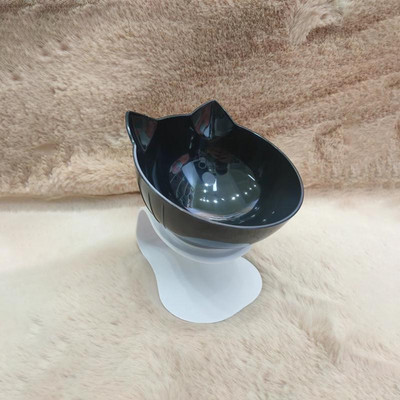 Pakeltas stovas Dvigubas kačių dubuo Lengvai plaunamas Dubuo naminiams gyvūnėliams Neslystantis įstrižas dizainas šėrimo dubuo Katės Šunims Lesyklėlės Naminių gyvūnų reikmenys