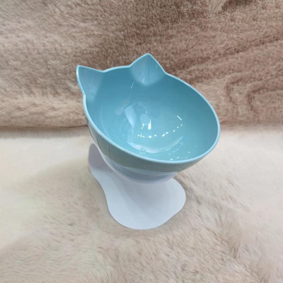 Pakeltas stovas Dvigubas kačių dubuo Lengvai plaunamas Dubuo naminiams gyvūnėliams Neslystantis įstrižas dizainas šėrimo dubuo Katės Šunims Lesyklėlės Naminių gyvūnų reikmenys