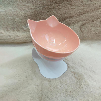 Pakeltas stovas Dvigubas kačių dubuo Lengvai plaunamas Dubuo naminiams gyvūnėliams Neslystantis įstrižas dizainas šėrimo dubuo Katės Šunims Lesyklėlės Naminių gyvūnų reikmenys