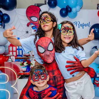 8 τμχ Γυαλιά για πάρτι με θέμα Disney Spiderman Γυαλιά Super Hero Spiderman τρισδιάστατα χάρτινα γυαλιά Παιδικά αγόρια Χρόνια πολλά Διακόσμηση πάρτι φωτογραφιών