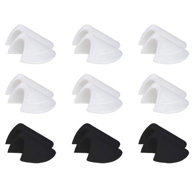 6/9/12 Pairs Sponge Pads Shoulder Pairs Sewing Setting Shoulder Pads Επιθέματα αφρού για Blazer T-Shirt Αξεσουάρ ρούχων Unisex