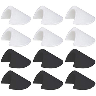 6/9/12 Pairs Sponge Pads Shoulder Pairs Sewing Setting Shoulder Pads Επιθέματα αφρού για Blazer T-Shirt Αξεσουάρ ρούχων Unisex