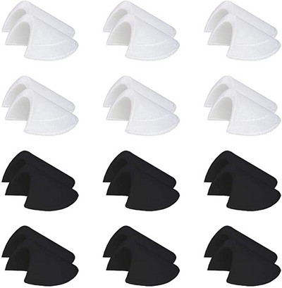6/9/12 Pairs Sponge Pads Shoulder Pairs Sewing Setting Shoulder Pads Επιθέματα αφρού για Blazer T-Shirt Αξεσουάρ ρούχων Unisex