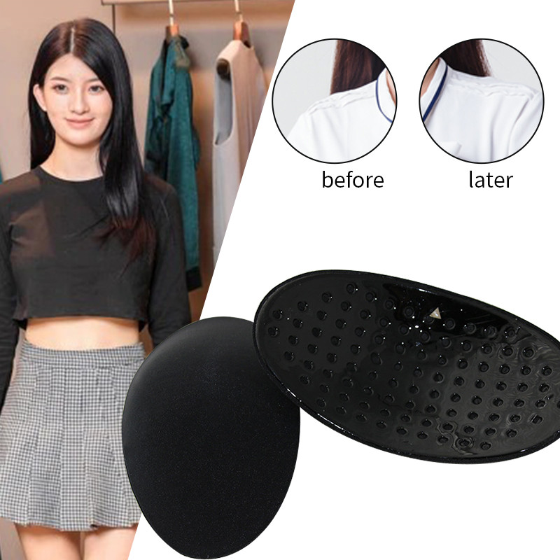 1 pár láthatatlan csúszásgátló vállpárna, kivehető, lélegző szilikon vállpárna csúszásgátló tapadó párna női férfiaknak
