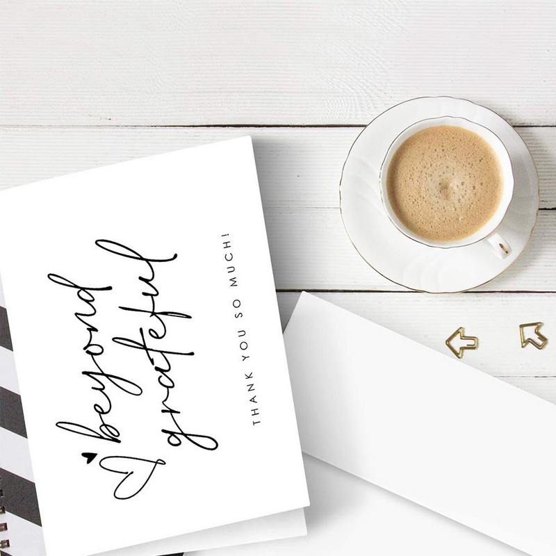 5 vnt padėkos sveikinimo atvirukas sulankstomas rašomas vestuvių atvirukas gimtadienio dekoratyviniam kvietimui dovana svečiui