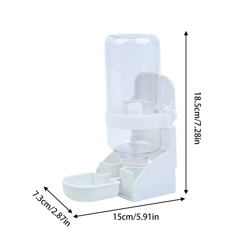 Automata víztartó 500 ml-es szivárgásmentes porálló vizestál hordozható itató nyuszimadár holland disznók számára, nagy kapacitású víz