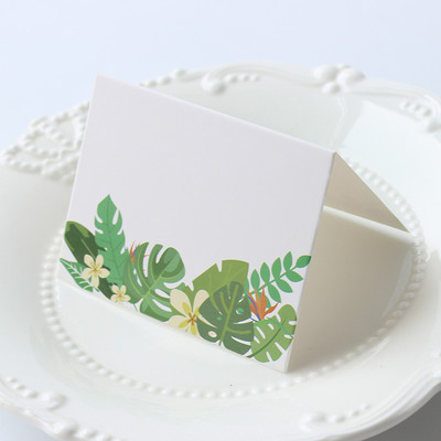 24 vnt. lapų stalo palapinė Vietų kortelės Vakarėlių stalai Sėdimosios vietos Vardų kortelės džiunglių laukinės gamtos tema Gimtadienio vestuvių vakarėliui