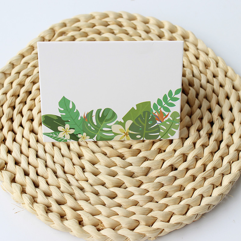 24 vnt. lapų stalo palapinė Vietų kortelės Vakarėlių stalai Sėdimosios vietos Vardų kortelės džiunglių laukinės gamtos tema Gimtadienio vestuvių vakarėliui