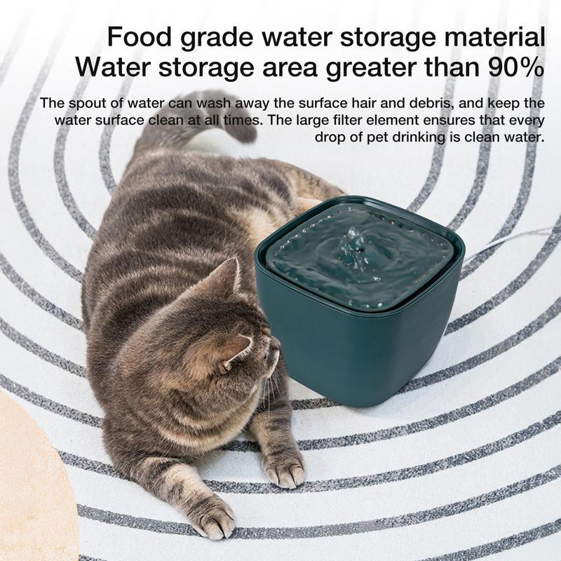 Kačių geriamieji fontanai Itin tylus naminių gyvūnėlių vandens fontanas 2,5 l automatinis kačių fontanas su išmaniuoju LED apšvietimu katėms / šunims