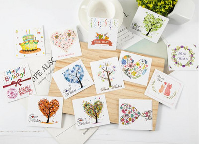 50 db féle mini üdvözlőlap Szóüzenet Kívánságkártyák köszönethez Gratulálunk évforduló esküvői anyák napja