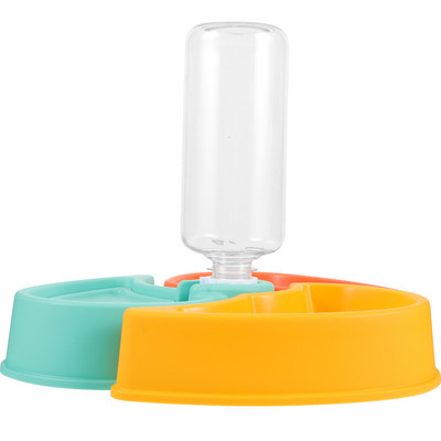 Hrănitor pentru animale de companie Vasă cu hrană pentru pisici Hrănitori automate pentru cățeluși Bol de apă antiderapante Stație din plastic Pisici