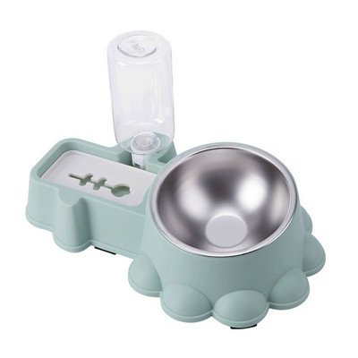 Anti-gimdos kaklelio stuburo automatinis vandens fontanas Nuimamas pakeltas stovas kačių vandens dozatorius plastikinis neslystantis kačių tiektuvas šunims