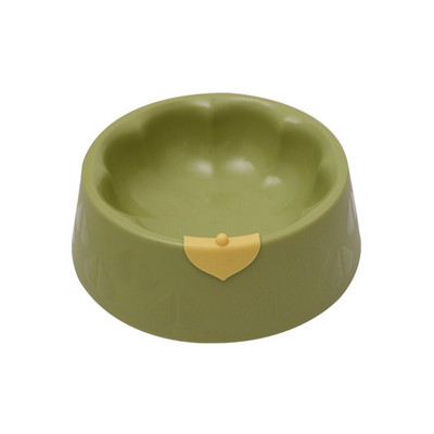 Csúszásmentes virágforma Kisállattál Fröccsenésmentes műanyag macska vizestál virágforma Felborulásgátló levél dekoráció Kutyák Ételek macskák