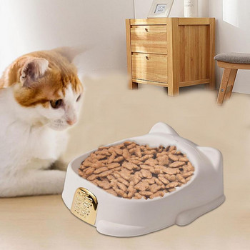 Μπολ για ταΐσματα για γάτες Πιάτο για κατοικίδια με σπείρωμα για όρθια αυτιά Δημιουργικό χαριτωμένο πρόσωπο γάτας Μπολ για τροφή για κατοικίδια Γατάκι Δοχείο τροφής για κατοικίδια