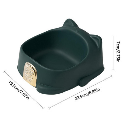 Macskaetetőtálak Állófülű, befűzött állateledel-tál Kreatív Aranyos macskaarc Állatetető tál Cicaetető edény Kisállatkellékek