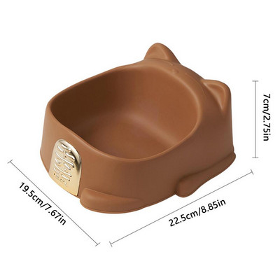Macskaetetőtálak Állófülű, befűzött állateledel-tál Kreatív Aranyos macskaarc Állatetető tál Cicaetető edény Kisállatkellékek
