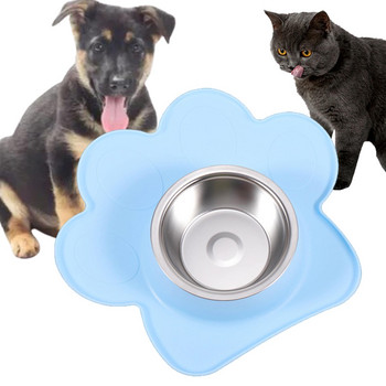 Μπολ τροφής για σκύλους Σταθερό μπολ σνακ γατούλας Φορητό πιάτο τροφοδοσίας κατοικιδίων Μπολ σιλικόνης Μπολ τροφοδοσίας κατοικίδιων ζώων για γάτες εσωτερικού χώρου κουτάβι γατάκι